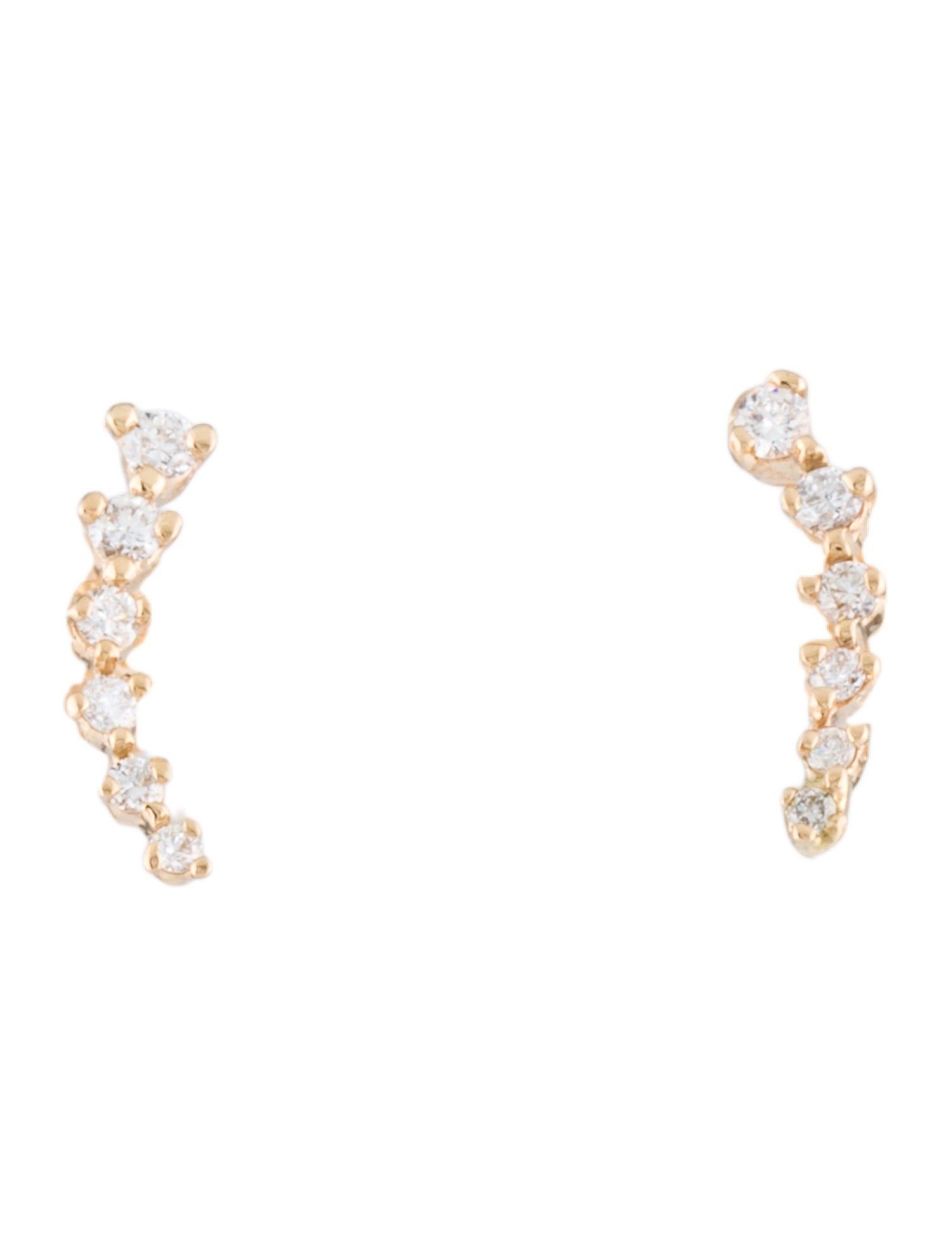 Sophie Ratner 14K Diamond Swell Stud Earrings