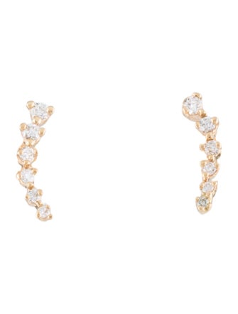 Sophie Ratner 14K Diamond Swell Stud Earrings