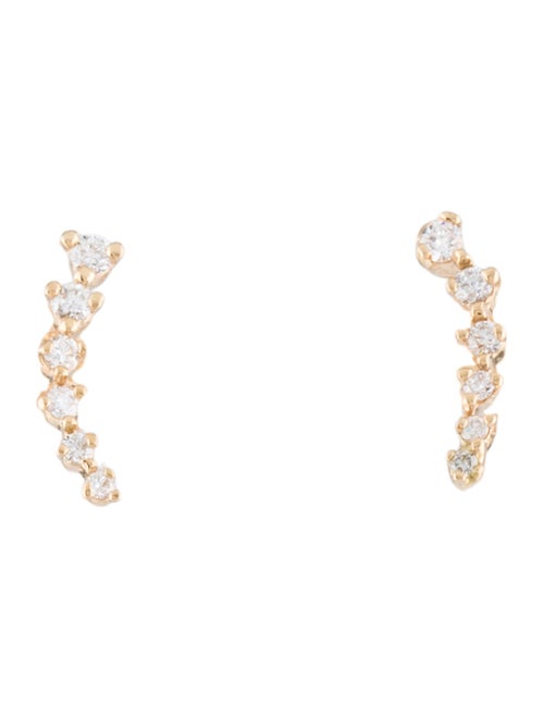 Sophie Ratner 14K Diamond Swell Stud Earrings