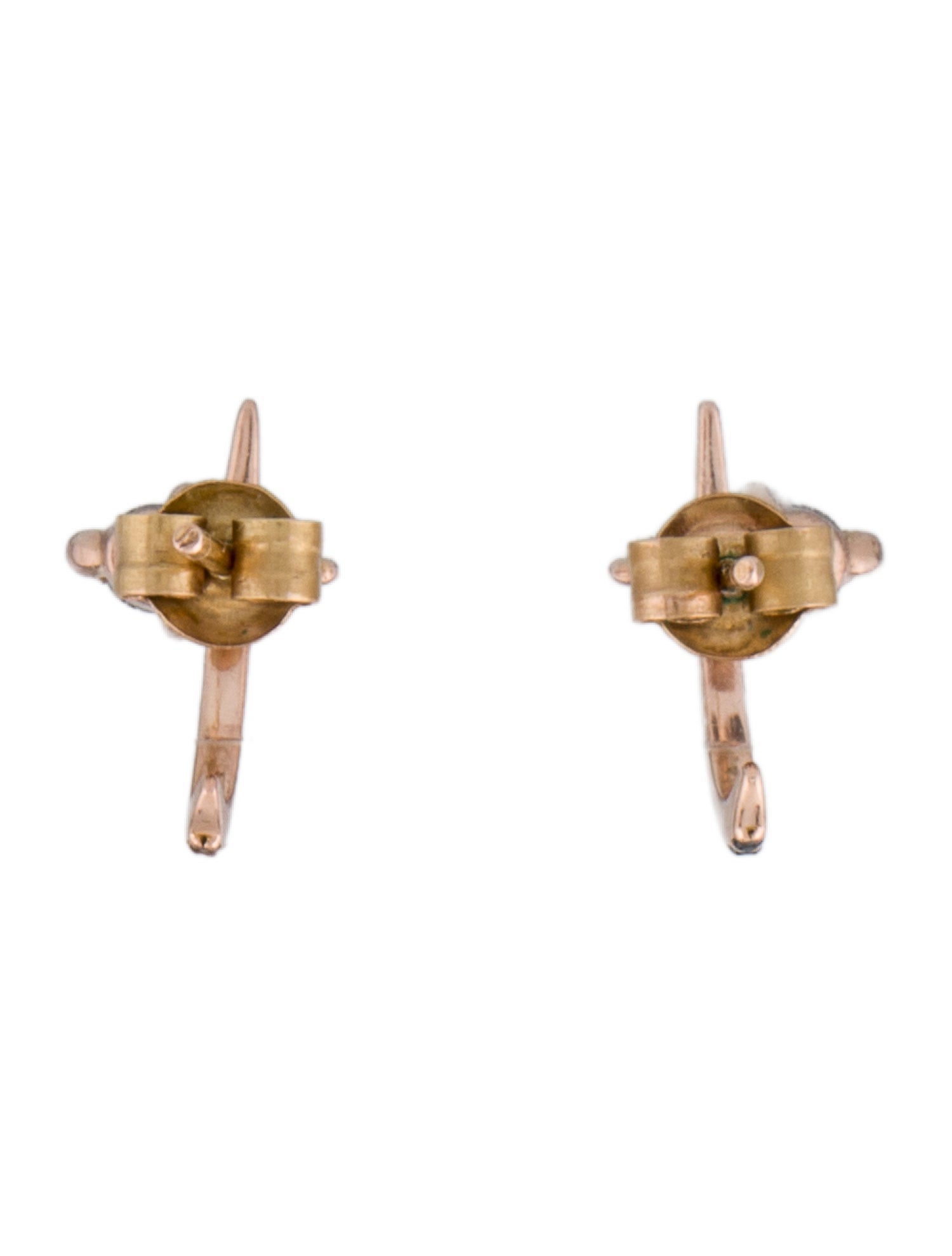Sophie Ratner 14K Diamond Hooked Stud Earrings