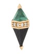 Sorellina 18K Synthetic Quartz, Onyx & Diamond Pietra Single Stud Earring