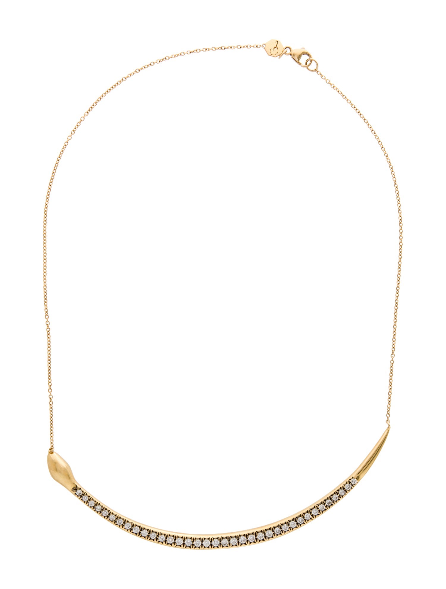 Sorellina 18K 1.10ctw Diamond Victoria Serpent Collar Necklace