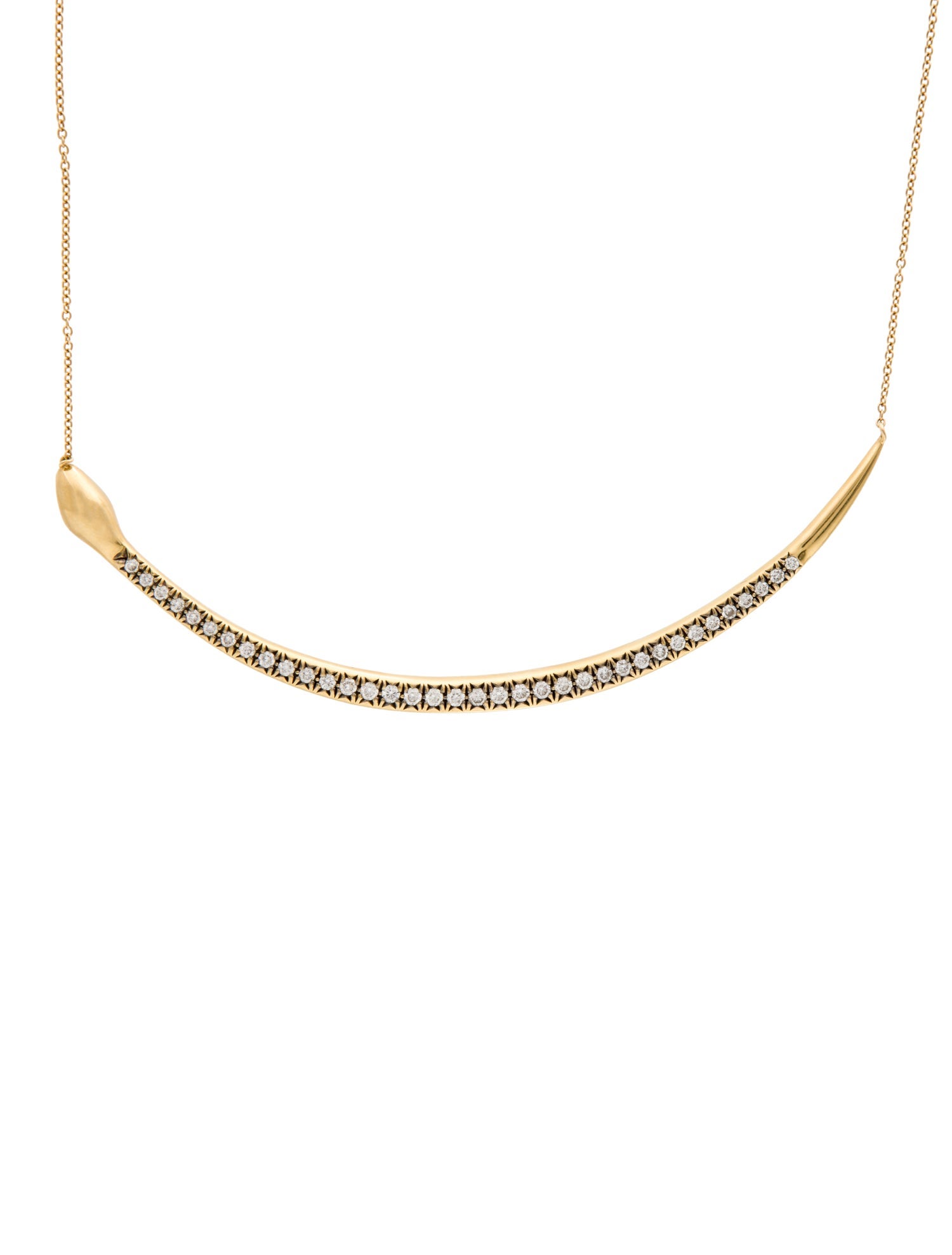 Sorellina 18K 1.10ctw Diamond Victoria Serpent Collar Necklace