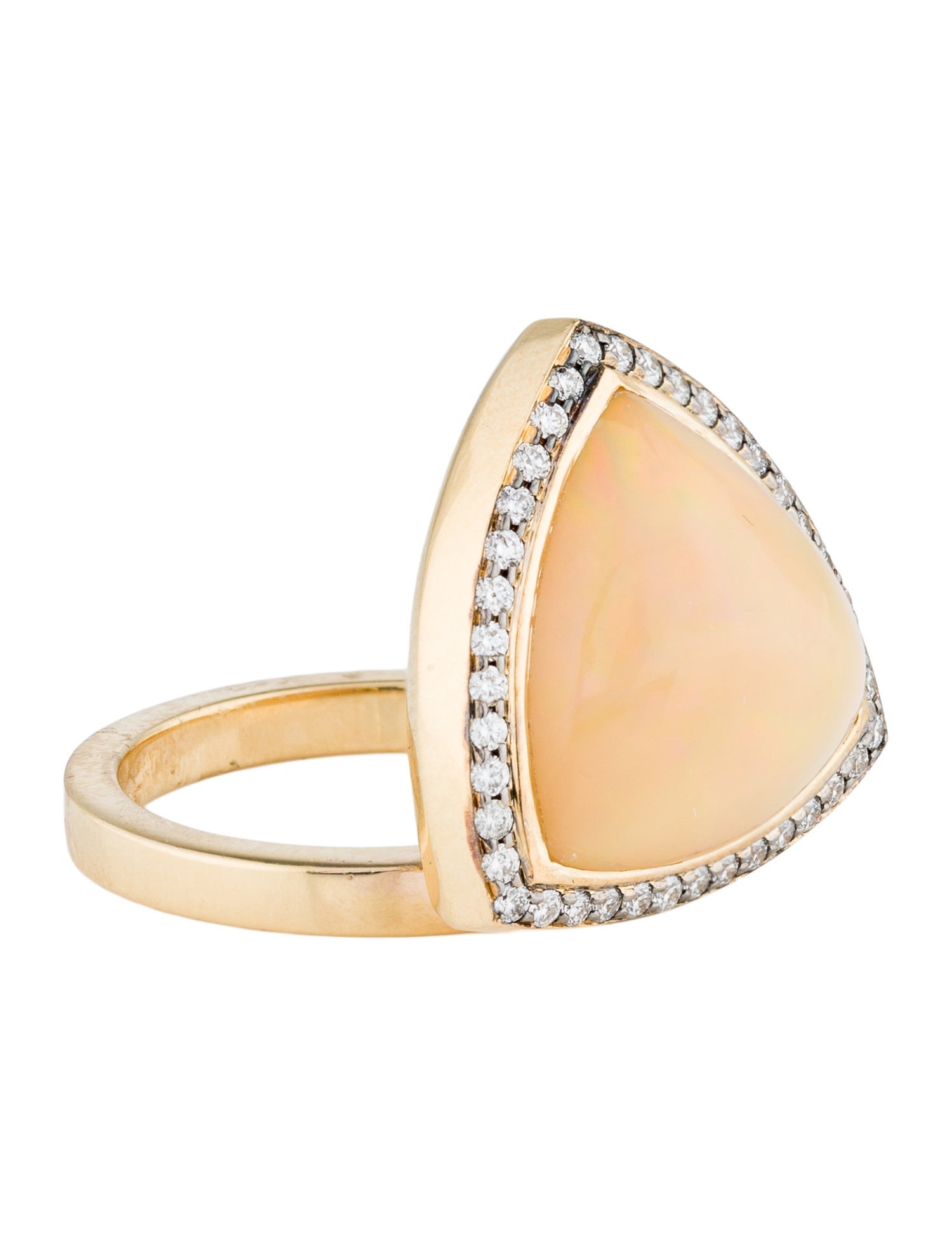 Sorellina 18K Two-Tone 7.11ctw Opal & Diamond Cocktail Ring