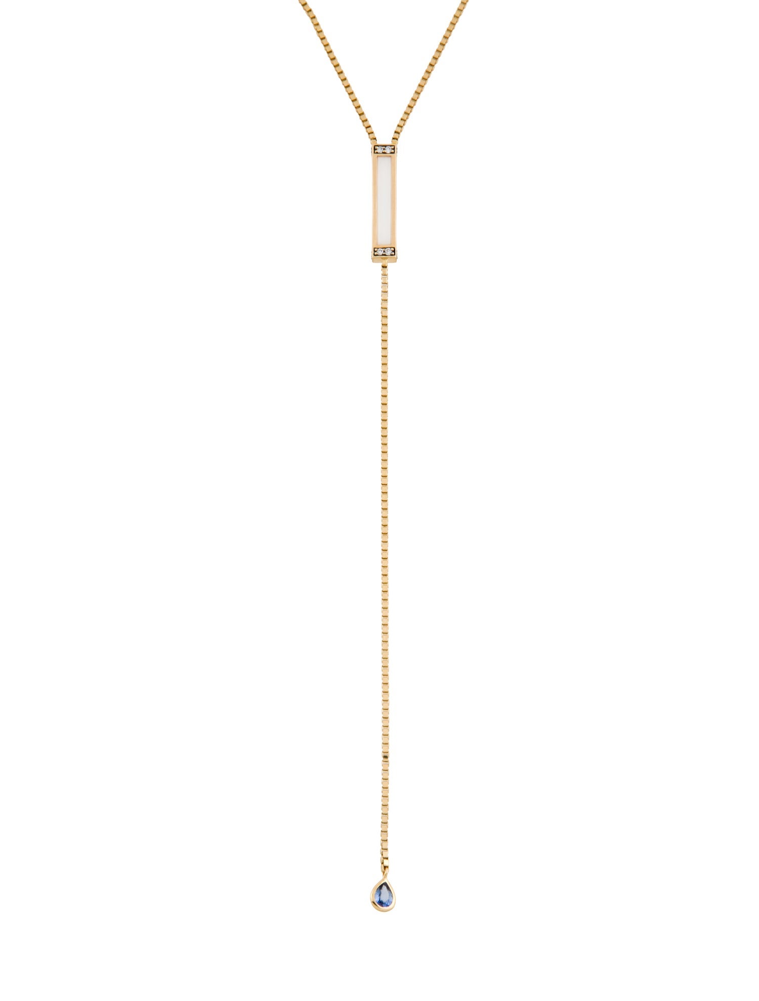 Sorellina 18K Sapphire, Glass, & Diamond Lavalier