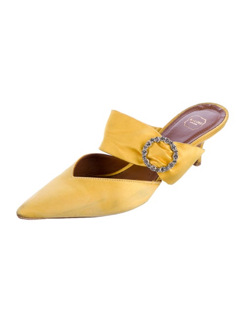 Malone Souliers Silk Crystal Embellishments Mules