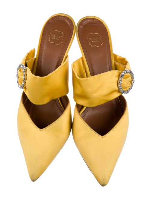 Malone Souliers Silk Crystal Embellishments Mules
