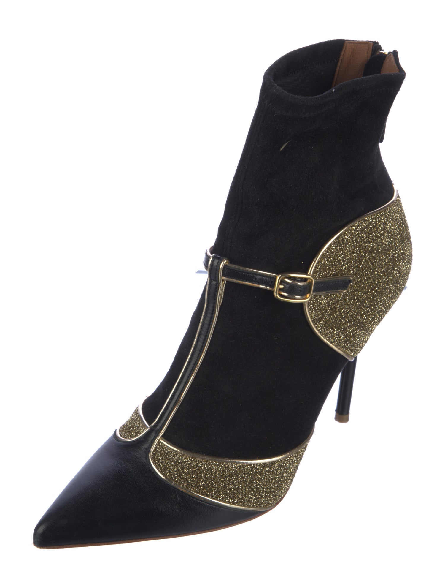 Malone Souliers Suede Colorblock Pattern Boots