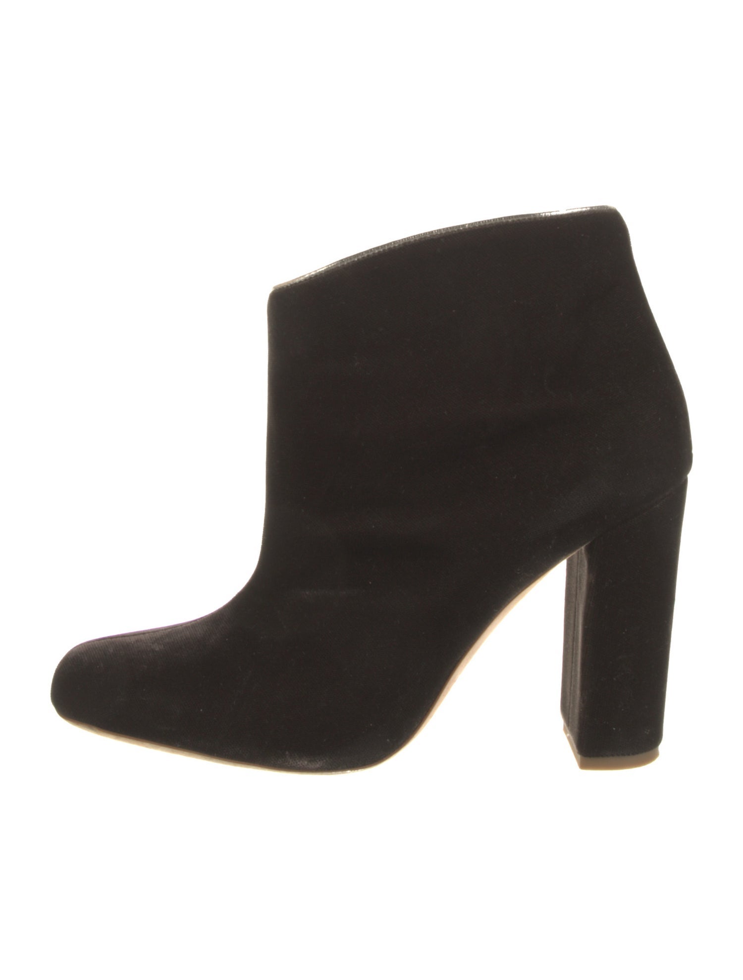 Malone Souliers Velvet Leather Trim Embellishment Boots