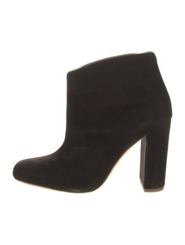 Malone Souliers Boots Velvet Leather Trim Embellishment Us7, It37 | 7