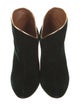 Malone Souliers Velvet Leather Trim Embellishment Boots