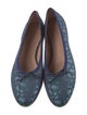 Malone Souliers Floral Print Grosgrain Trim Ballet Flats