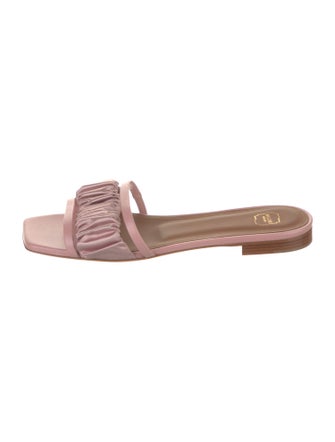 Malone Souliers Satin Printed Slides