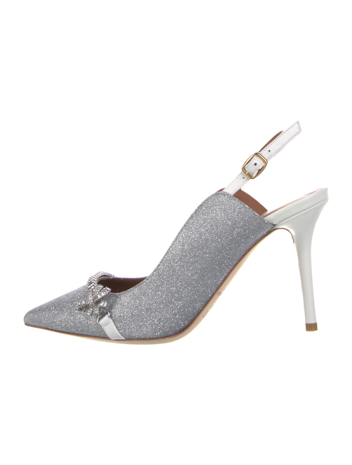 Malone Souliers Glitter Slingback Pumps