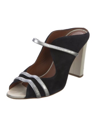 Malone Souliers Suede Printed Slides