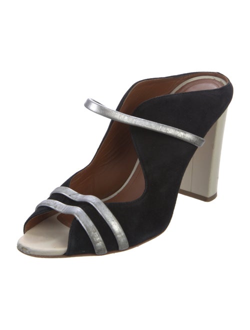 Malone Souliers Suede Printed Slides