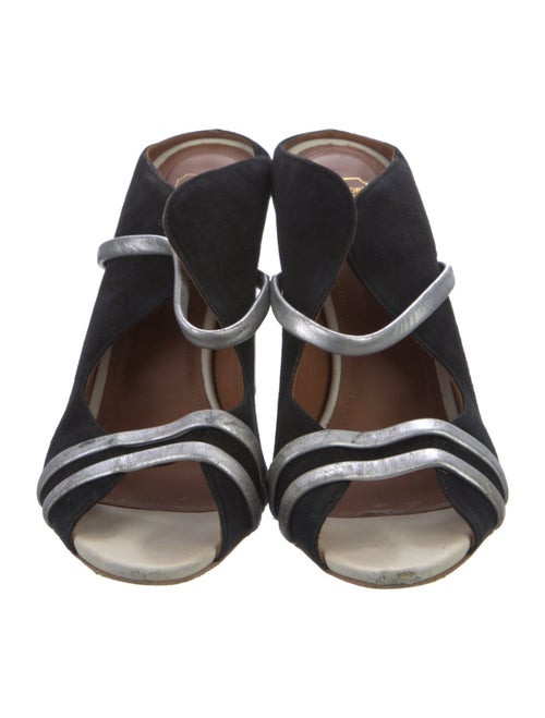 Malone Souliers Suede Printed Slides