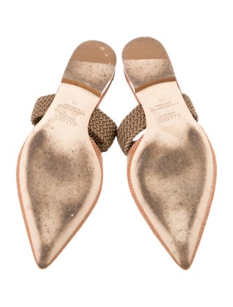 Malone Souliers Rattan Mules