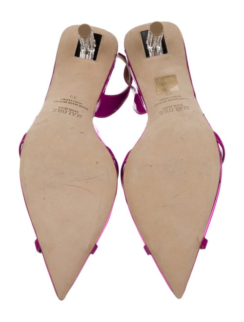 Malone Souliers PVC Crystal Embellishments Slingback Pumps