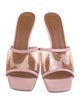 Malone Souliers Leather Animal Print Slides