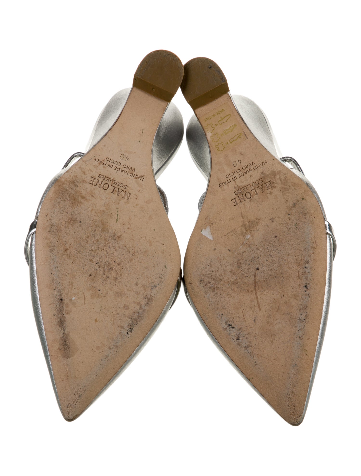 Malone Souliers Patent Leather Slingback Pumps