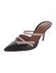 Malone Souliers Leather Bow Accents Slides