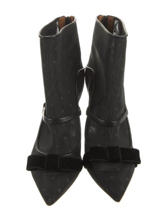 Malone Souliers Mesh Bow Accents Pumps