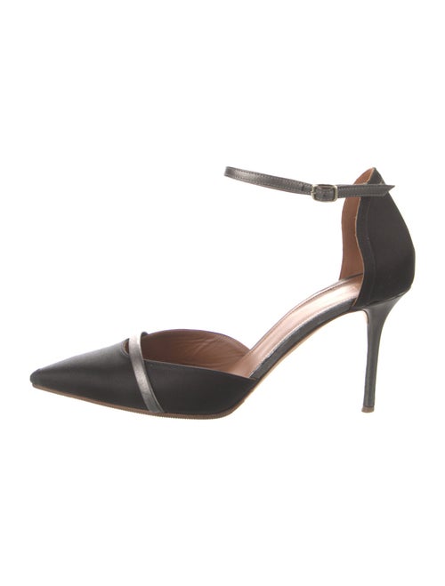 Malone Souliers Suede Leather Trim Embellishment D'Orsay Pumps