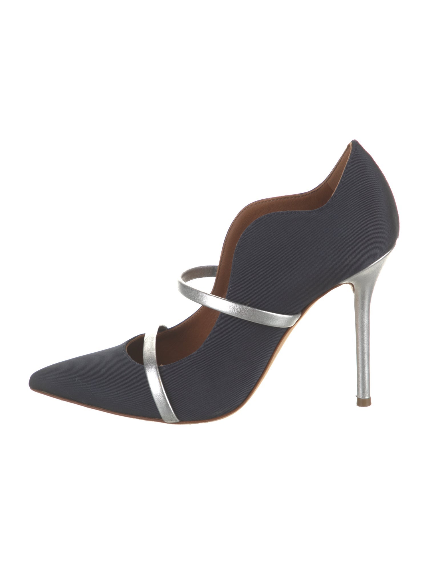 Malone Souliers Canvas Colorblock Pattern Pumps