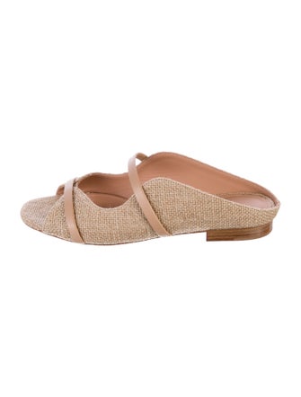 Malone Souliers Raffia Slides