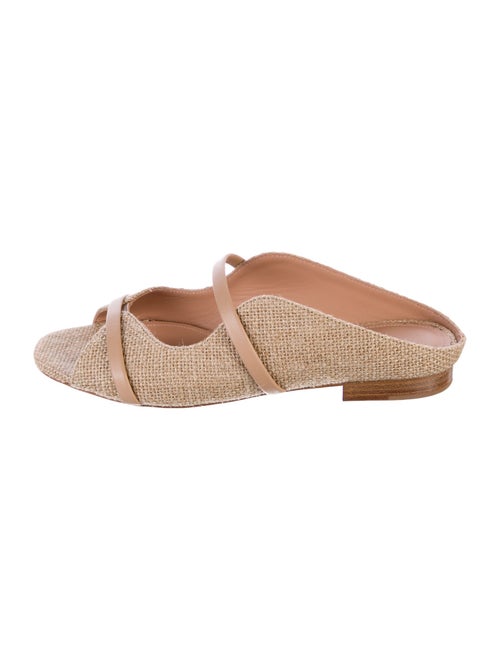 Malone Souliers Raffia Slides