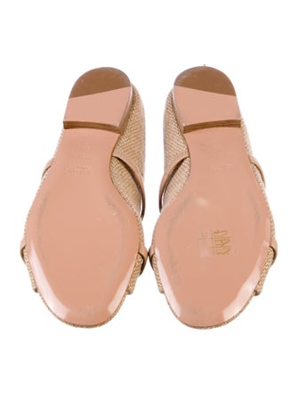 Malone Souliers Raffia Slides
