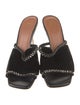 Malone Souliers Velvet Crystal Embellishments Slides