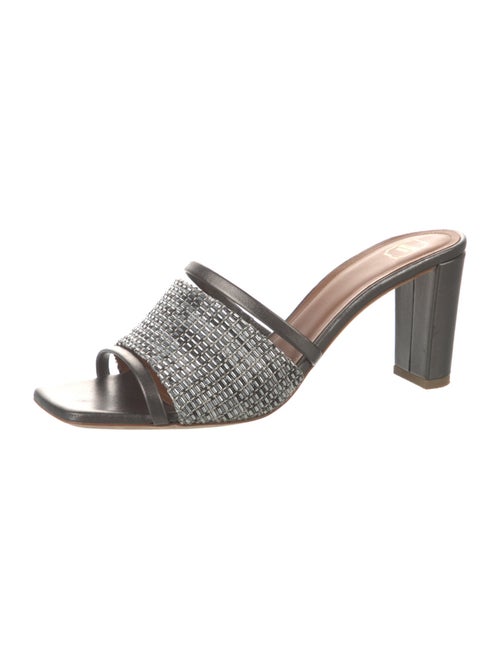 Malone Souliers Leather Printed Slides