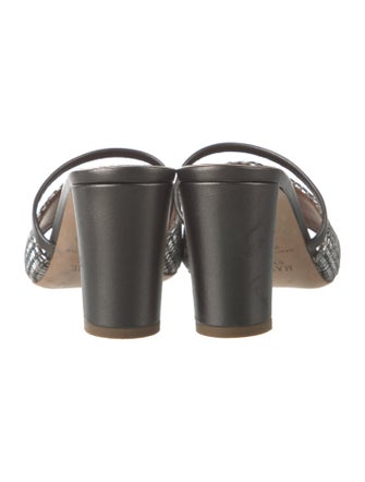 Malone Souliers Leather Printed Slides