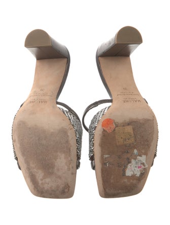 Malone Souliers Leather Printed Slides