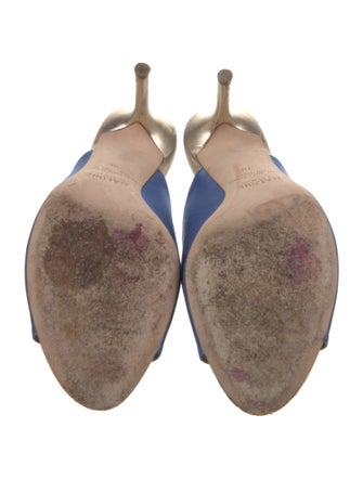 Malone Souliers Satin Beaded Accents Slides