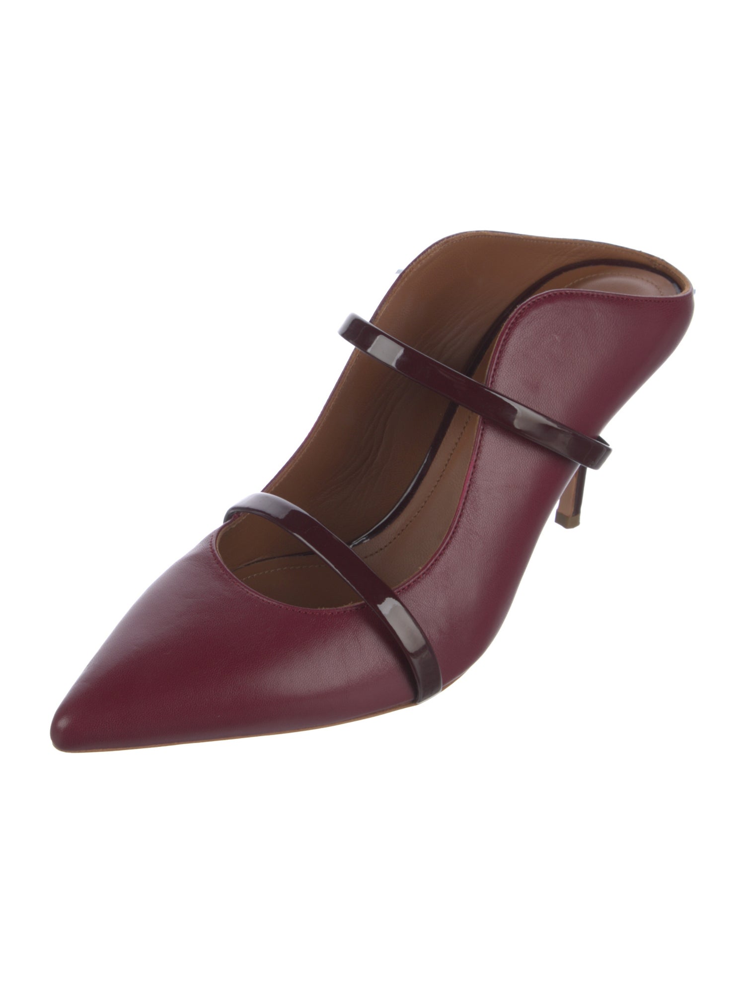 Malone Souliers Leather Leather Trim Embellishment Mules