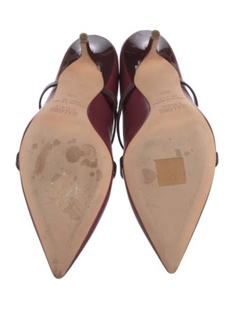 Malone Souliers Leather Leather Trim Embellishment Mules