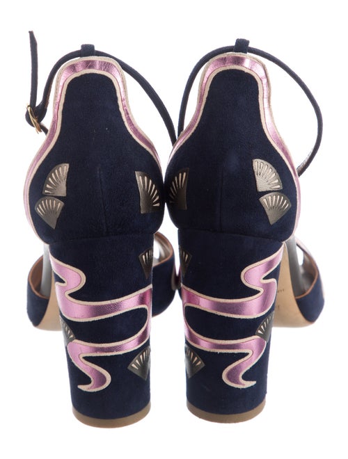 Malone Souliers Suede Printed Sandals