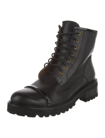 Malone Souliers Leather Combat Boots