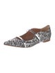 Malone Souliers Animal Print Mary Jane Flats