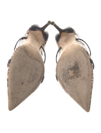 Malone Souliers Leather Printed Mules