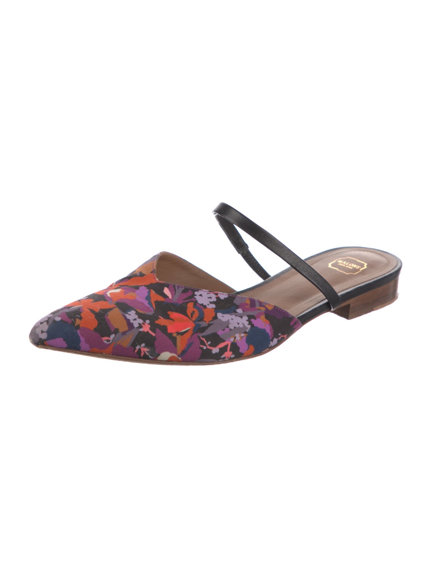 Malone Souliers Floral Print Mules