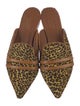 Malone Souliers Ponyhair Animal Print Mules