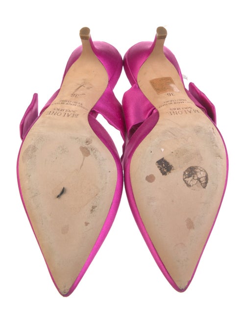 Malone Souliers Satin Crystal Embellishments Mules