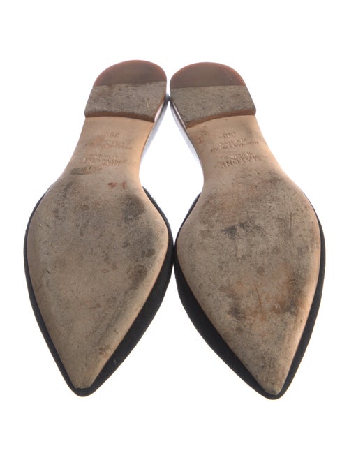 Malone Souliers Suede Leather Trim Embellishment Mules