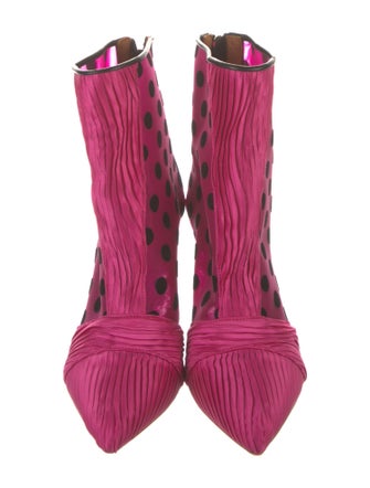 Malone Souliers Mesh Polka Dot Print Boots