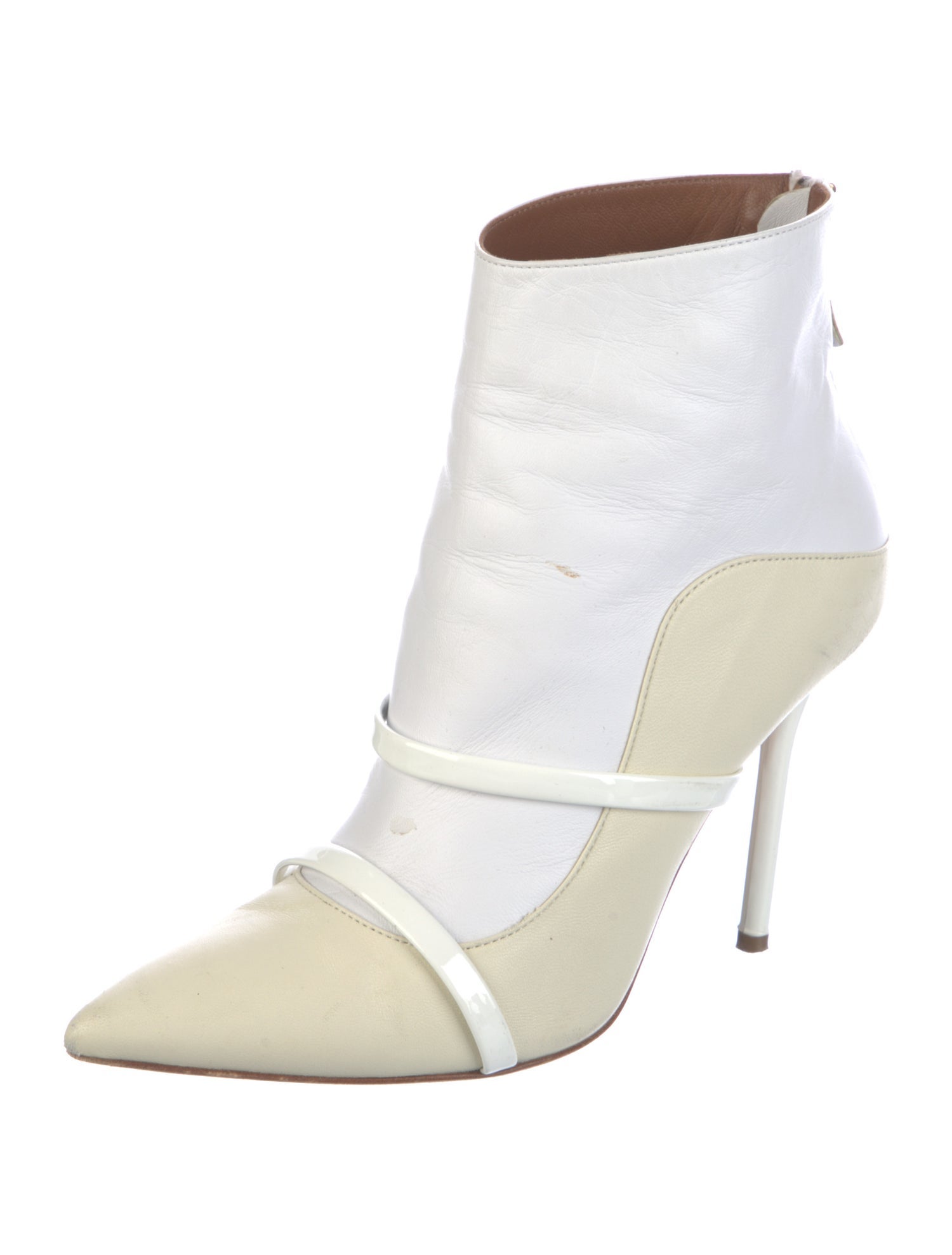 Malone Souliers Leather Colorblock Pattern Boots