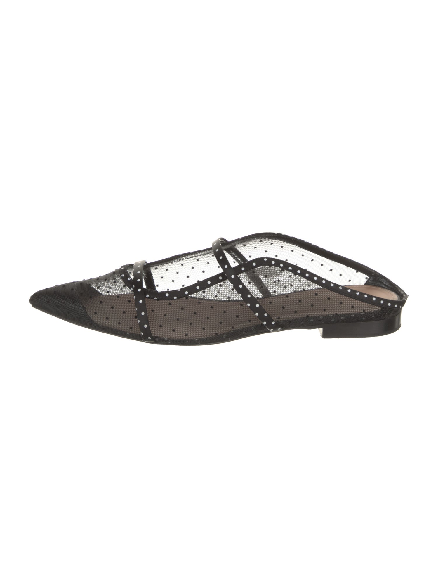 Malone Souliers Mesh Polka Dot Print Mules
